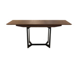 Camilla Extendable Wood Dining Table (140cm - 180cm), American Black Walnut