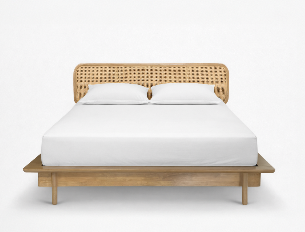 Coco Rattan Bed Frame, Queen