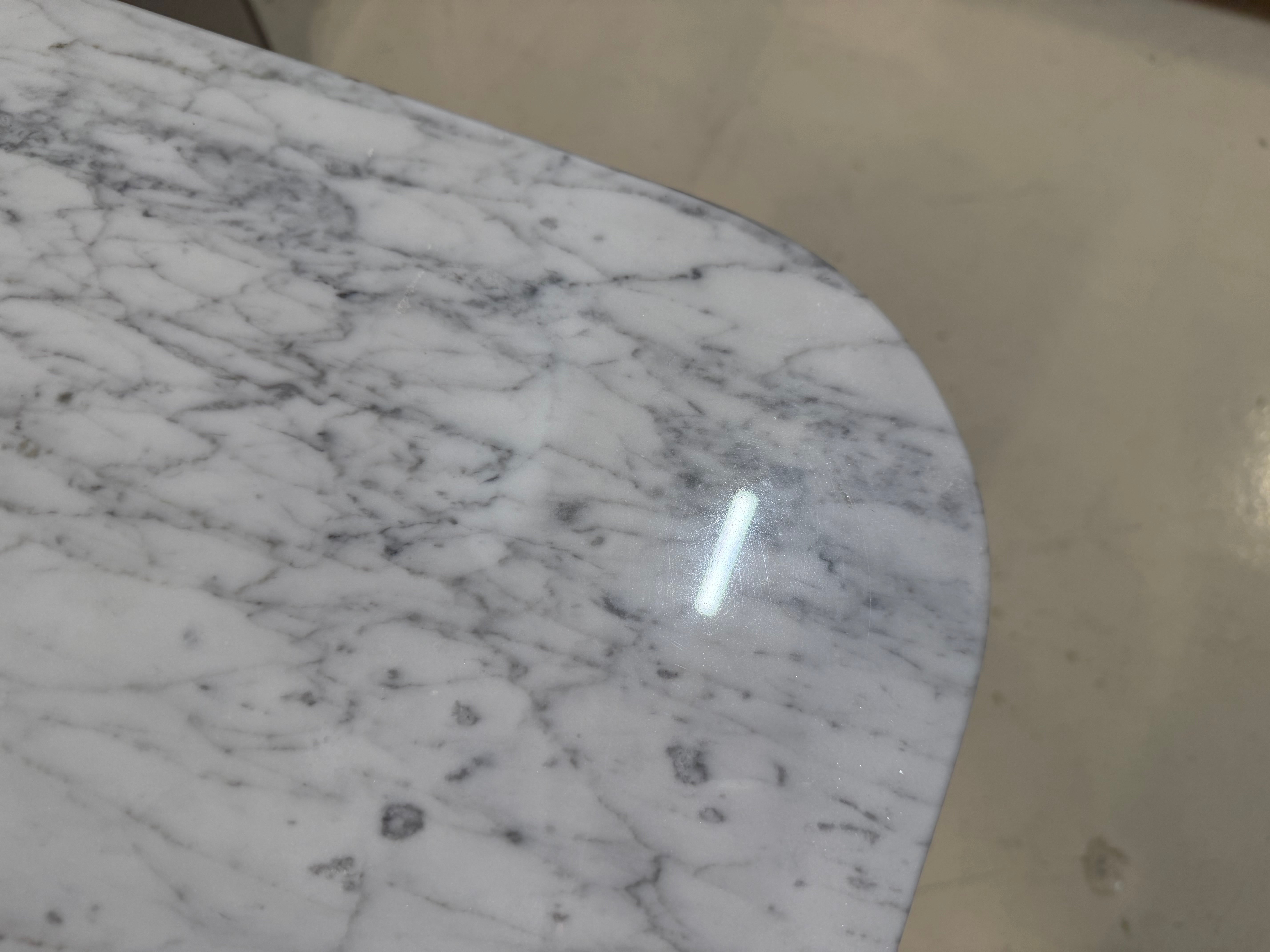 Bari Marble Side Table, White