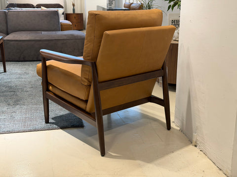 Quinn Leather Lounge Chair, Vintage Tan (Premium)
