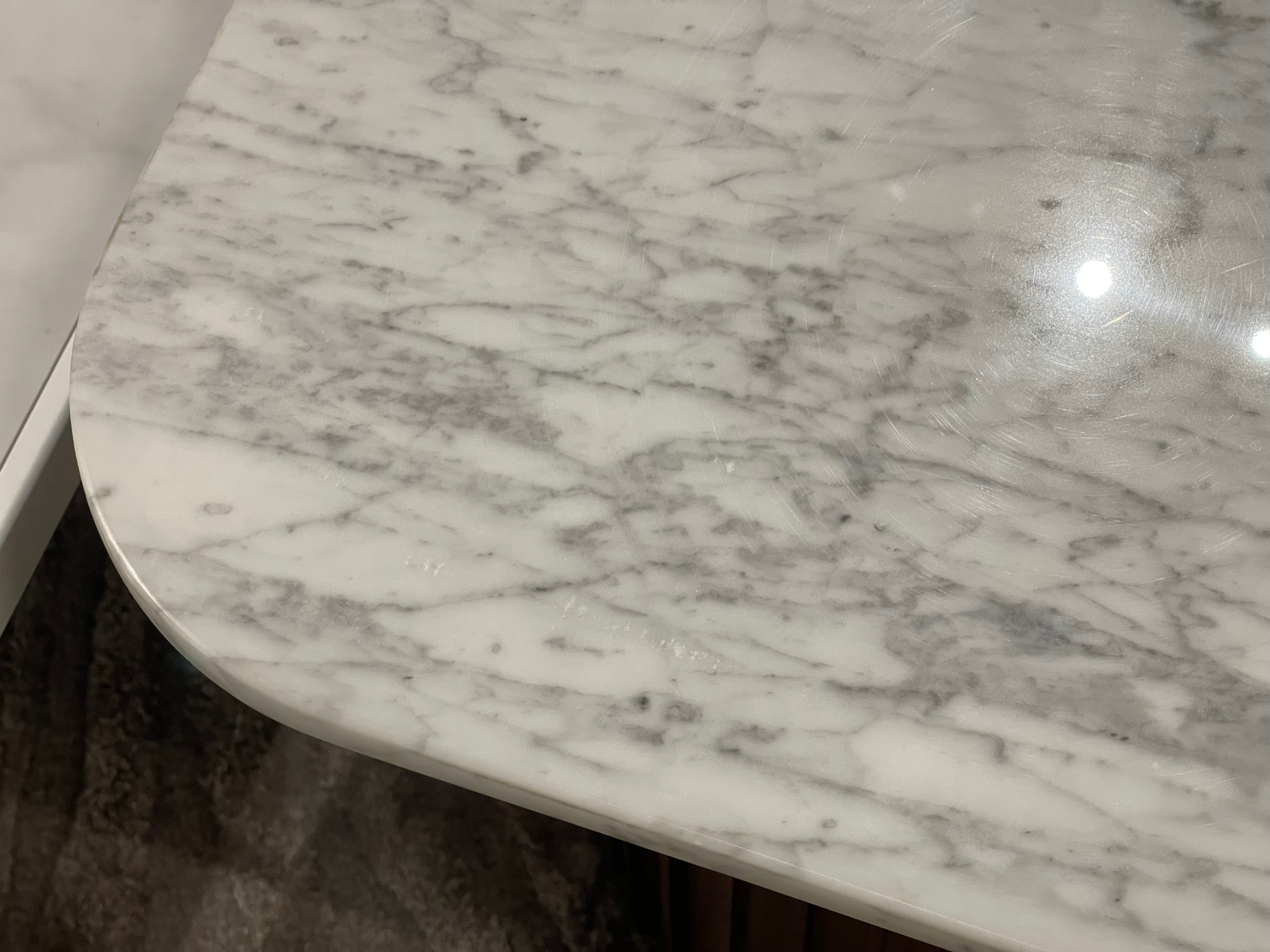 Bari Marble Side Table, White