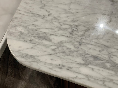 Bari Marble Side Table, White