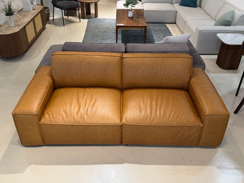 Scott 3 Seater Leather Sofa, Tan
