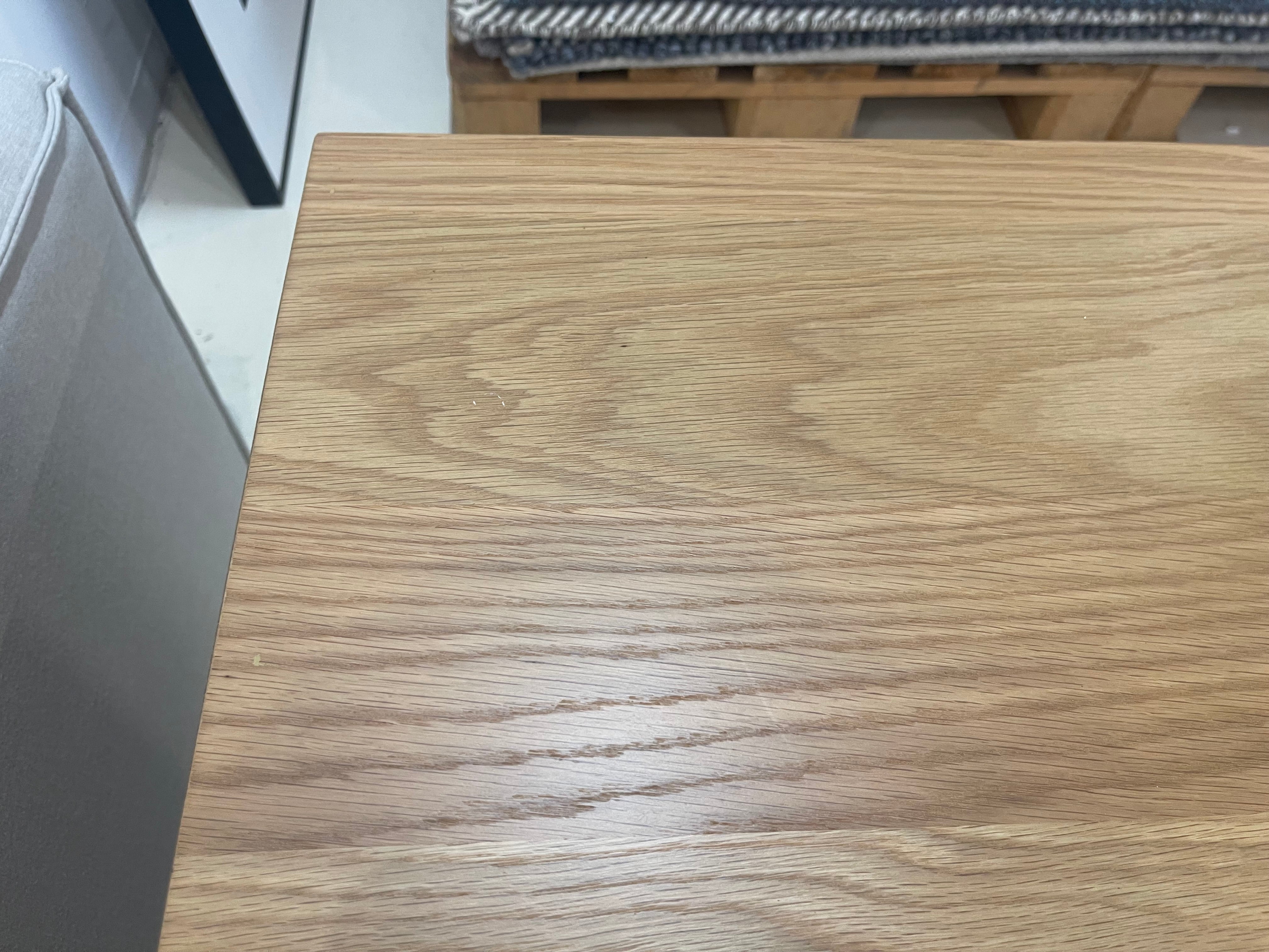 Riley Wood Side Table, Natural Oak