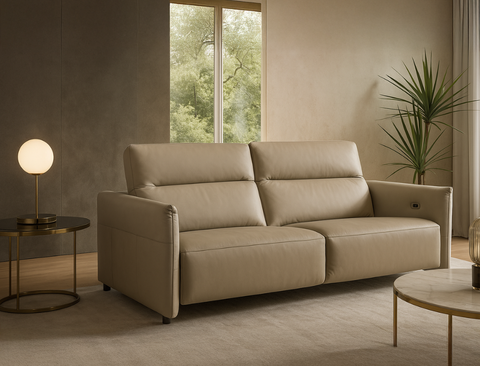 Dallas (Max) 2 Seater Recliner Leather Sofa