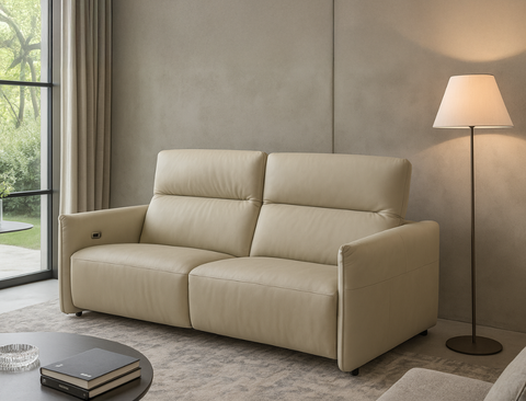 Dallas (Max) 2 Seater Recliner Leather Sofa