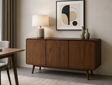 Dalton Wood Sideboard, Dark Walnut