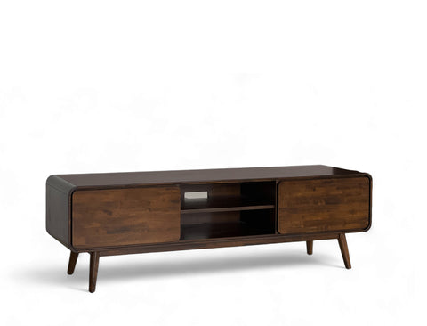 Dalton Wood TV Console (180cm), Dark Walnut