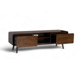 Dalton Wood TV Console, Dark Walnut