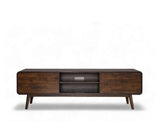 Dalton Wood TV Console, Dark Walnut