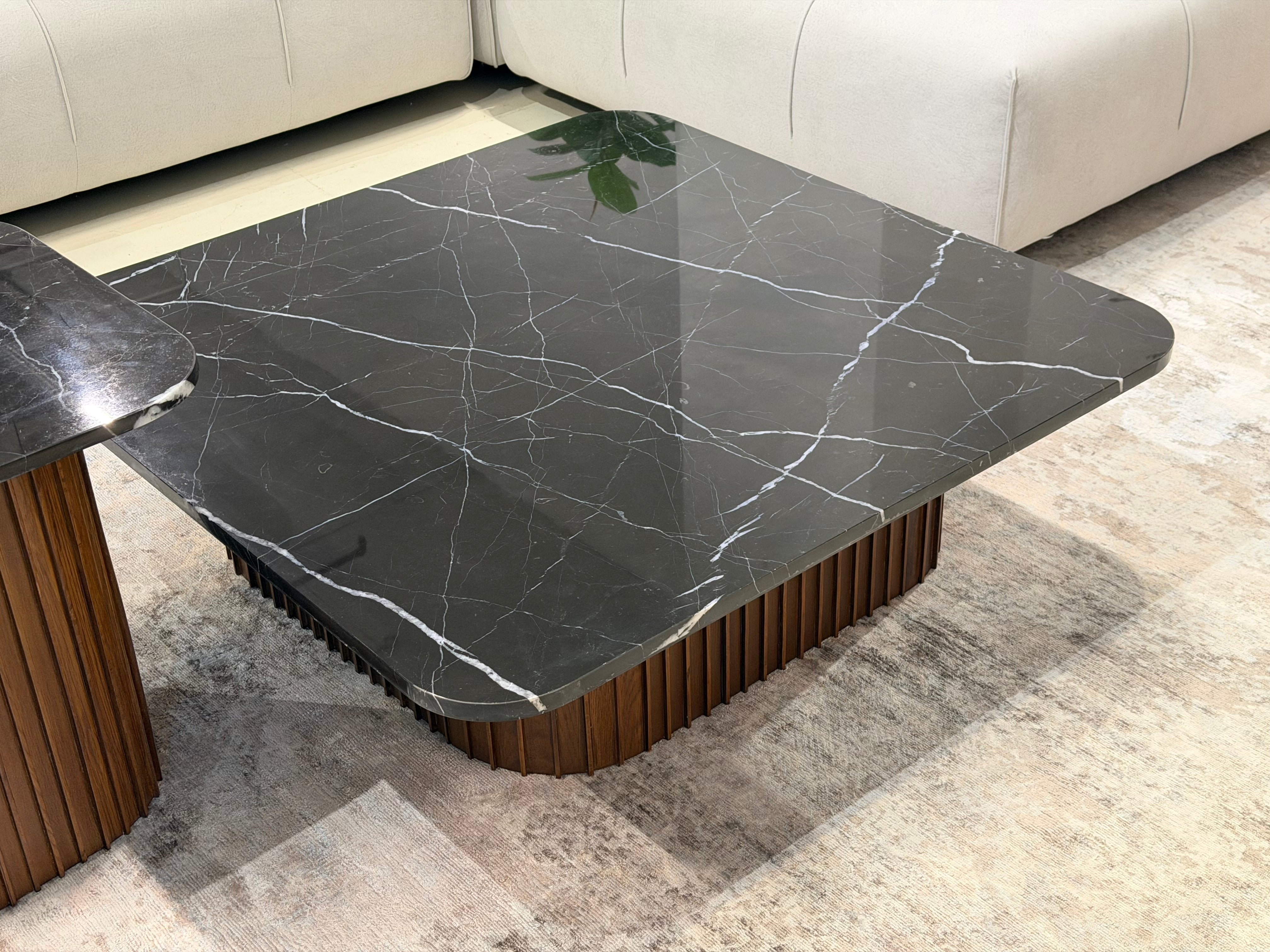 Bari Marble Coffee Table, Black