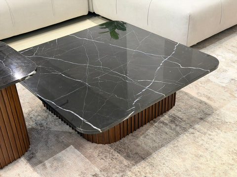 Bari Marble Coffee Table, Black