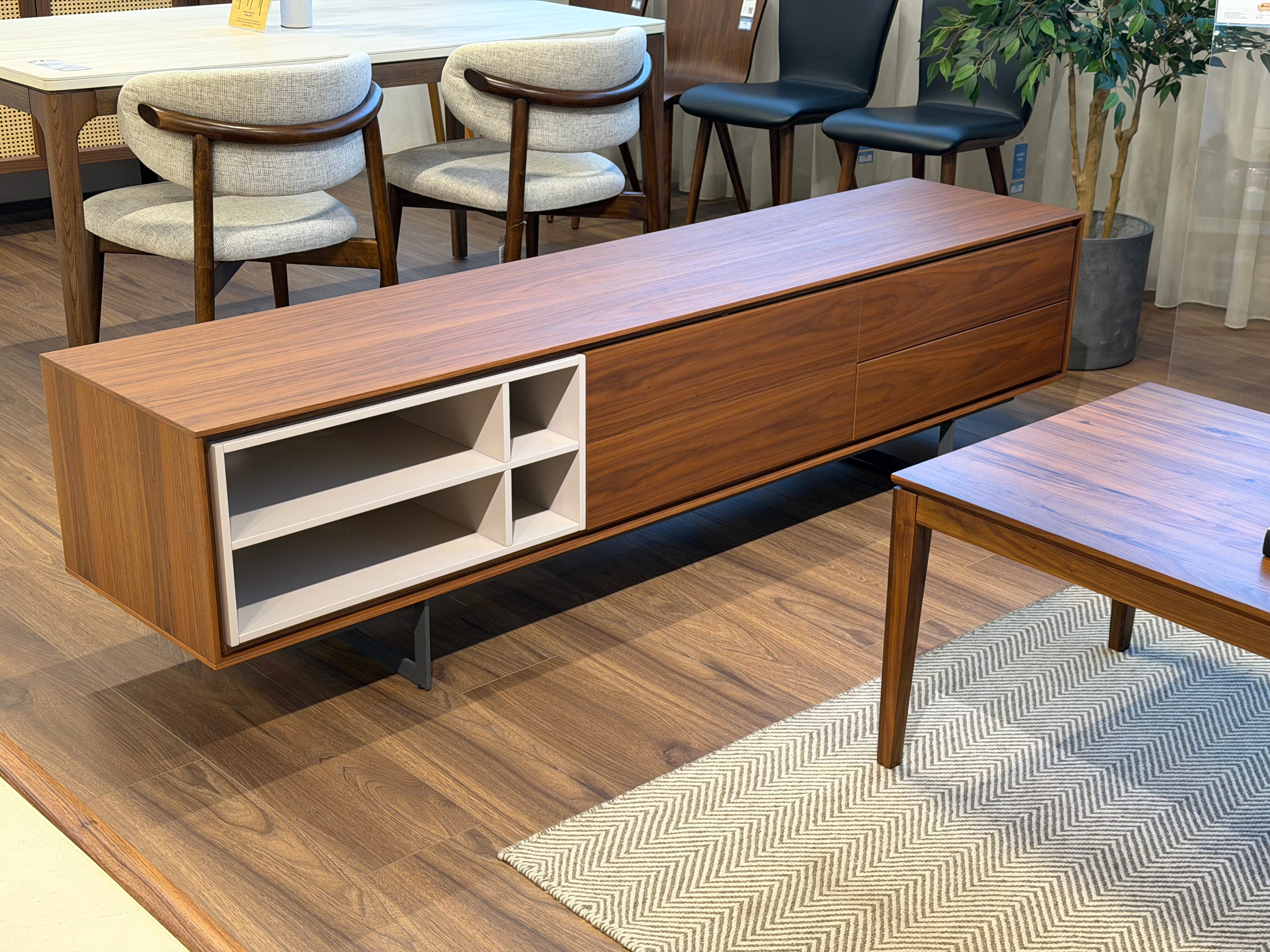 Janson Wood TV Console, American Walnut