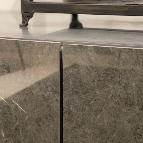 Etna Sintered Stone Sideboard, Grey (Glossy)