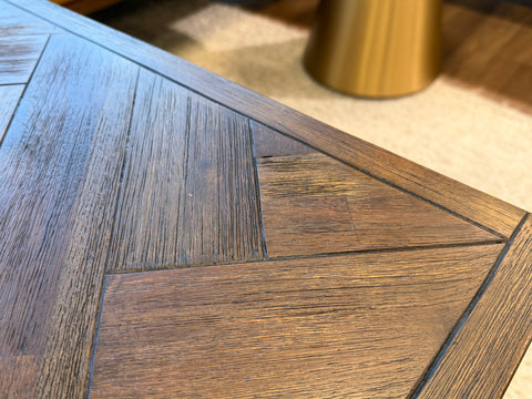 Austin Herringbone Solid Wood Coffee Table