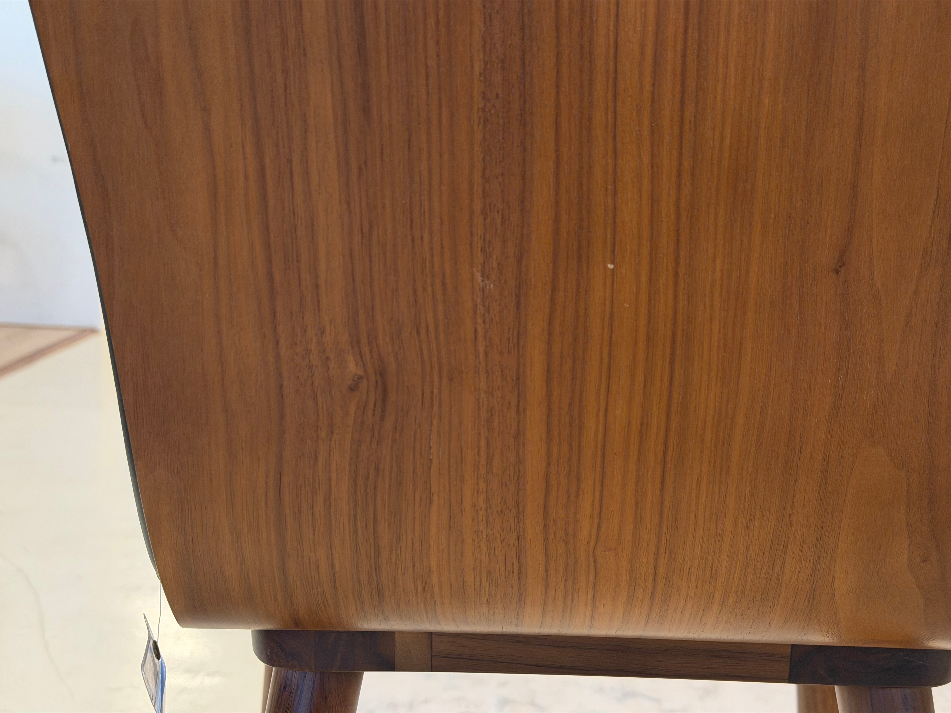 Bo Wood Dining Chair (Top Grain Leather), Black Walnut