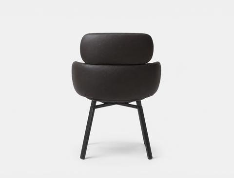 Elio Swivel Dining Chair, Midnight Brown