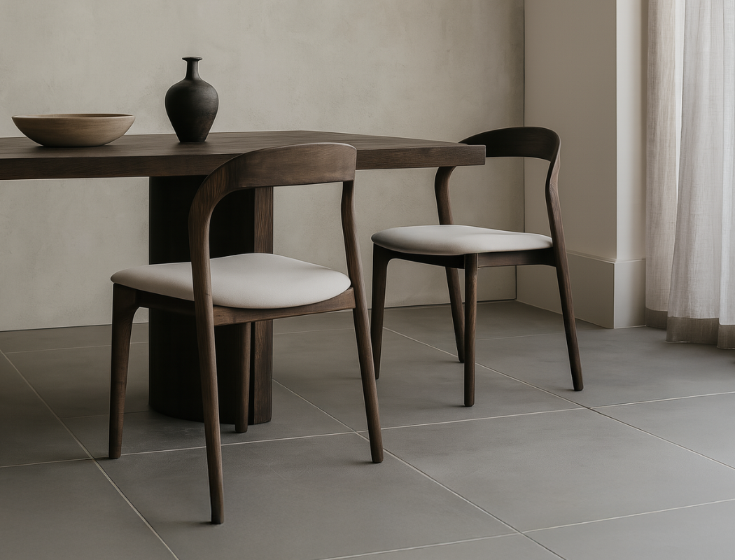 Elisa Fabric Dining Chair, Vanilla