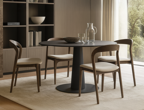 Elisa Fabric Dining Chair, Vanilla