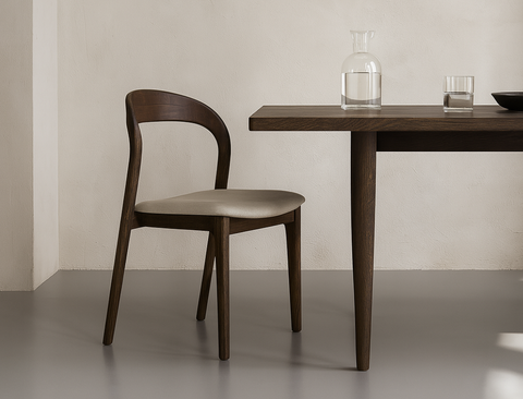 Elisa Fabric Dining Chair, Vanilla