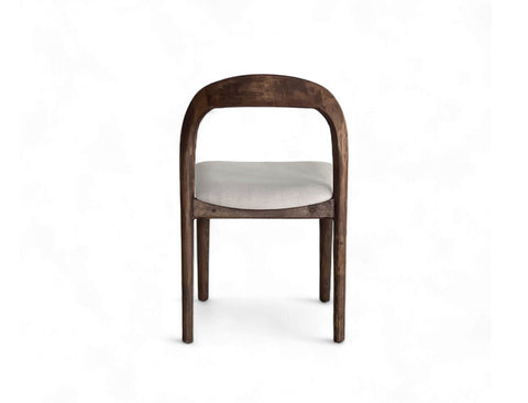 Elisa Fabric Dining Chair, Vanilla