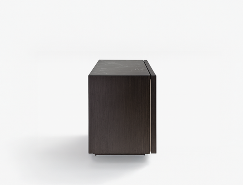 Emilia Wood Sideboard, Smoked Oak