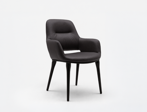 Enzo Dining Chair, Midnight Brown