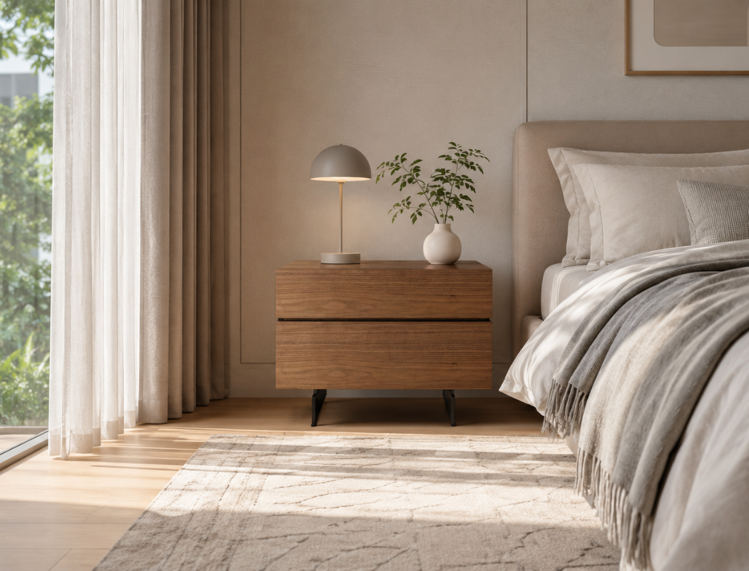 Erikson Wood Side Table, American Walnut