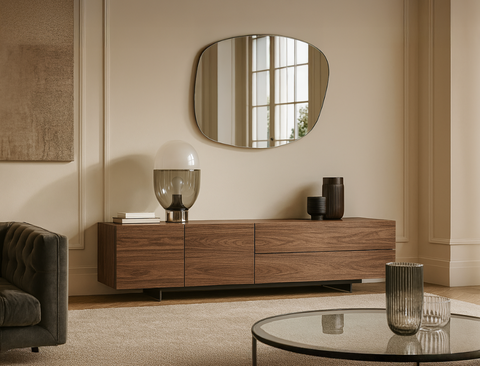 Erikson Wood TV Console, American Walnut
