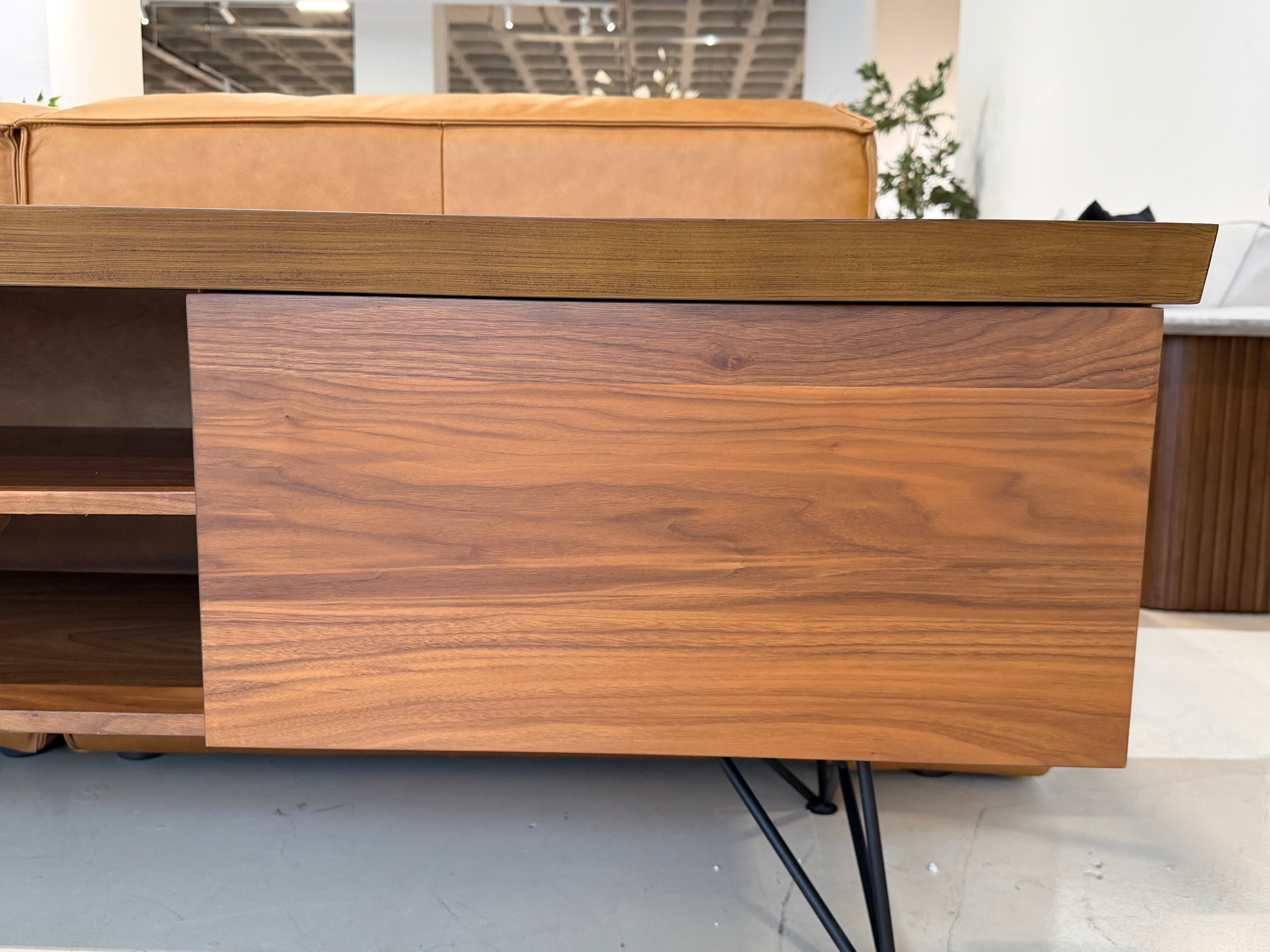 Andrea Wood TV Console (Live Edge), Walnut