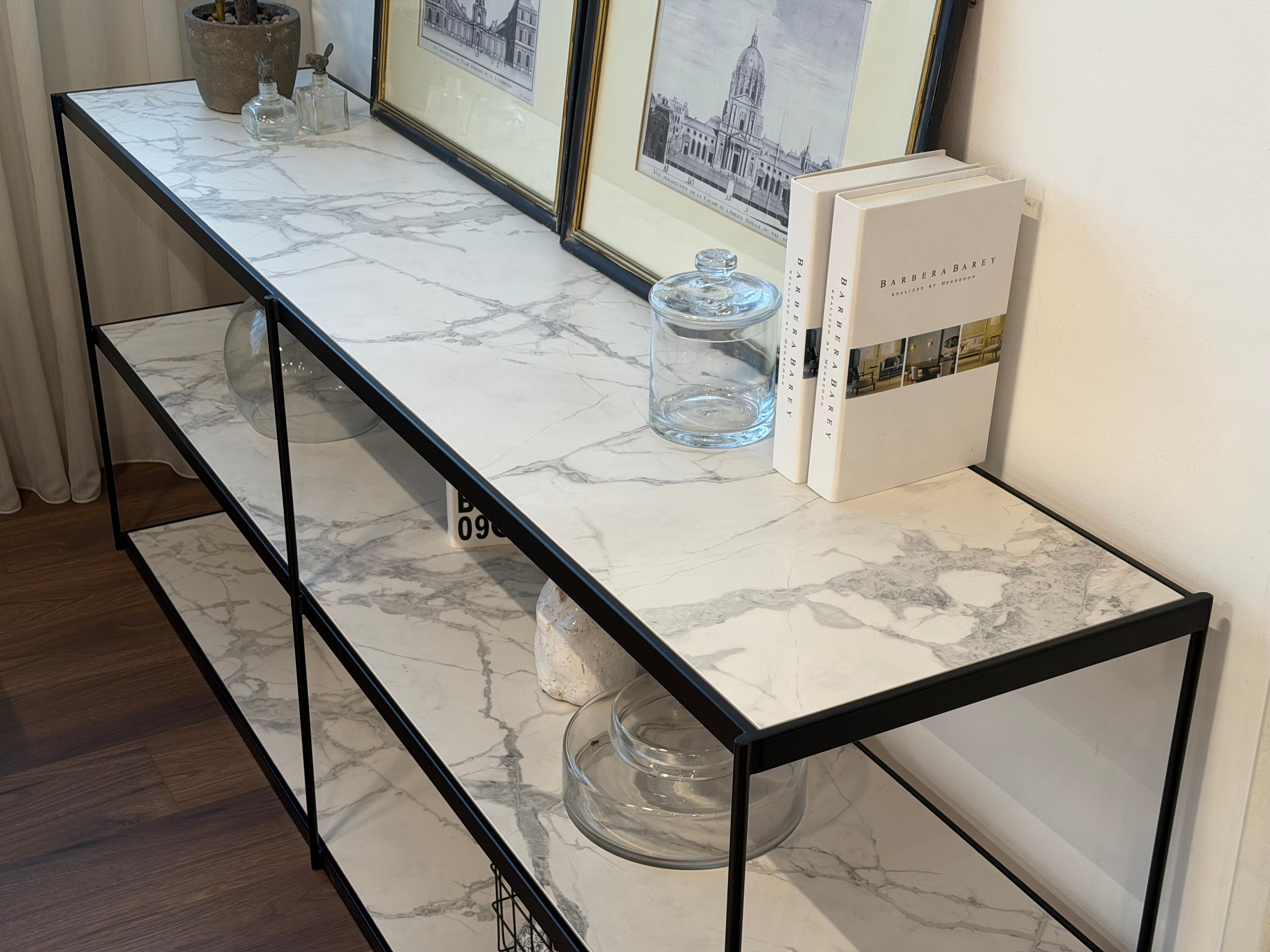 Lucca Low Shelf, Sintered Stone