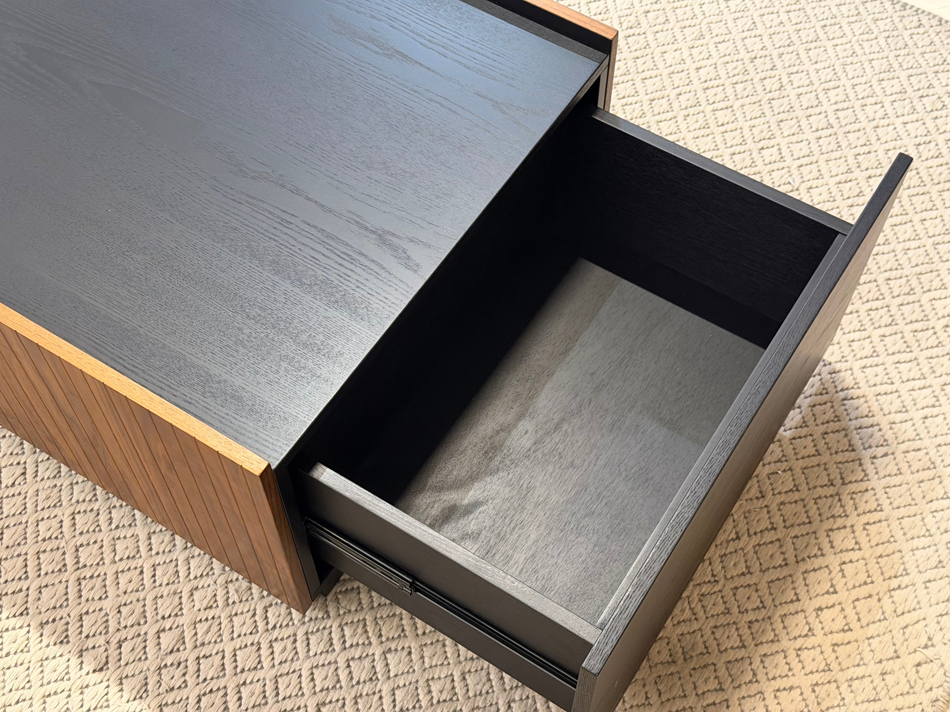 Luisa Wood Coffee Table (with Storage)