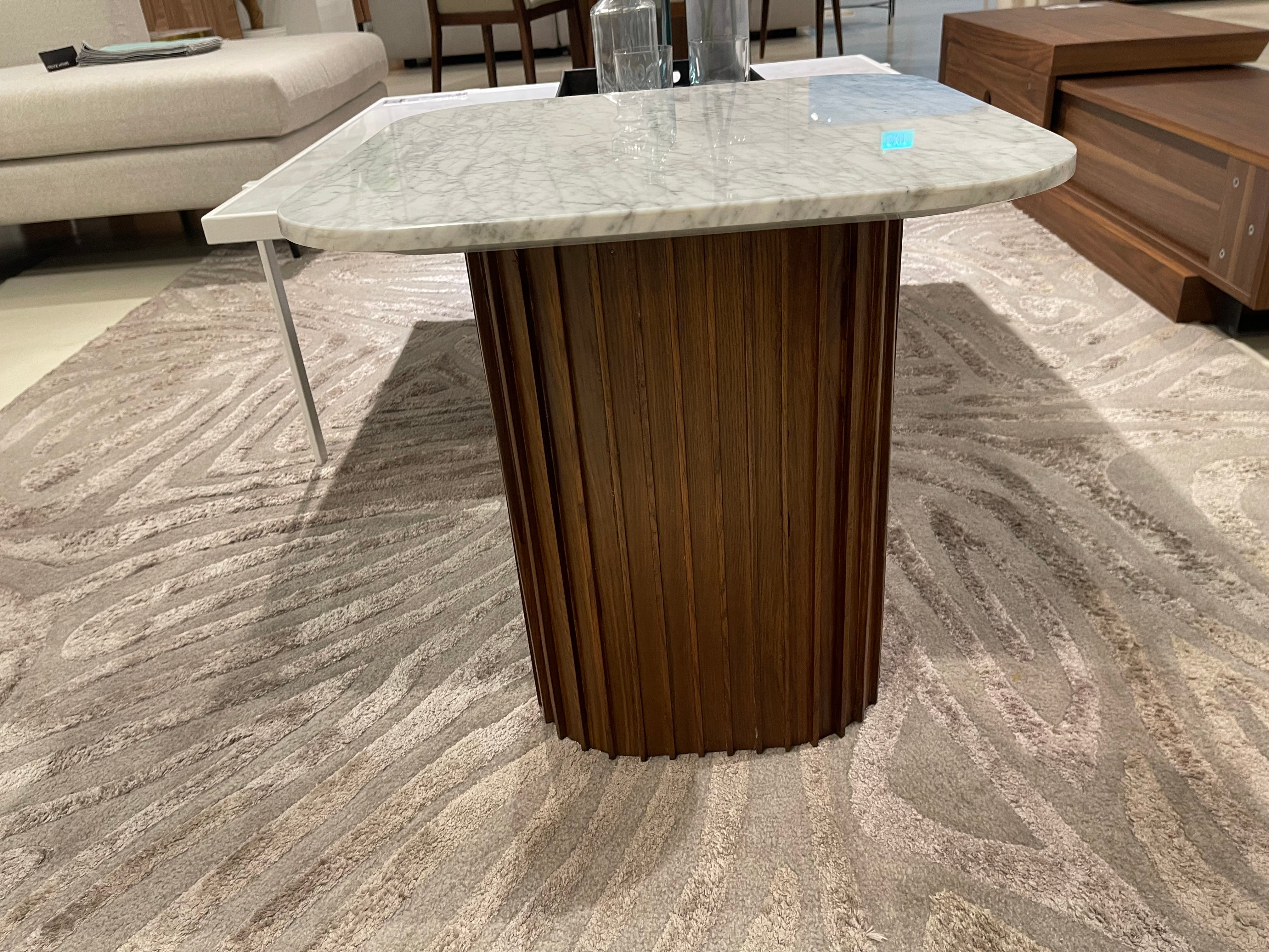 Bari Marble Side Table, White