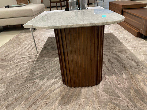 Bari Marble Side Table, White
