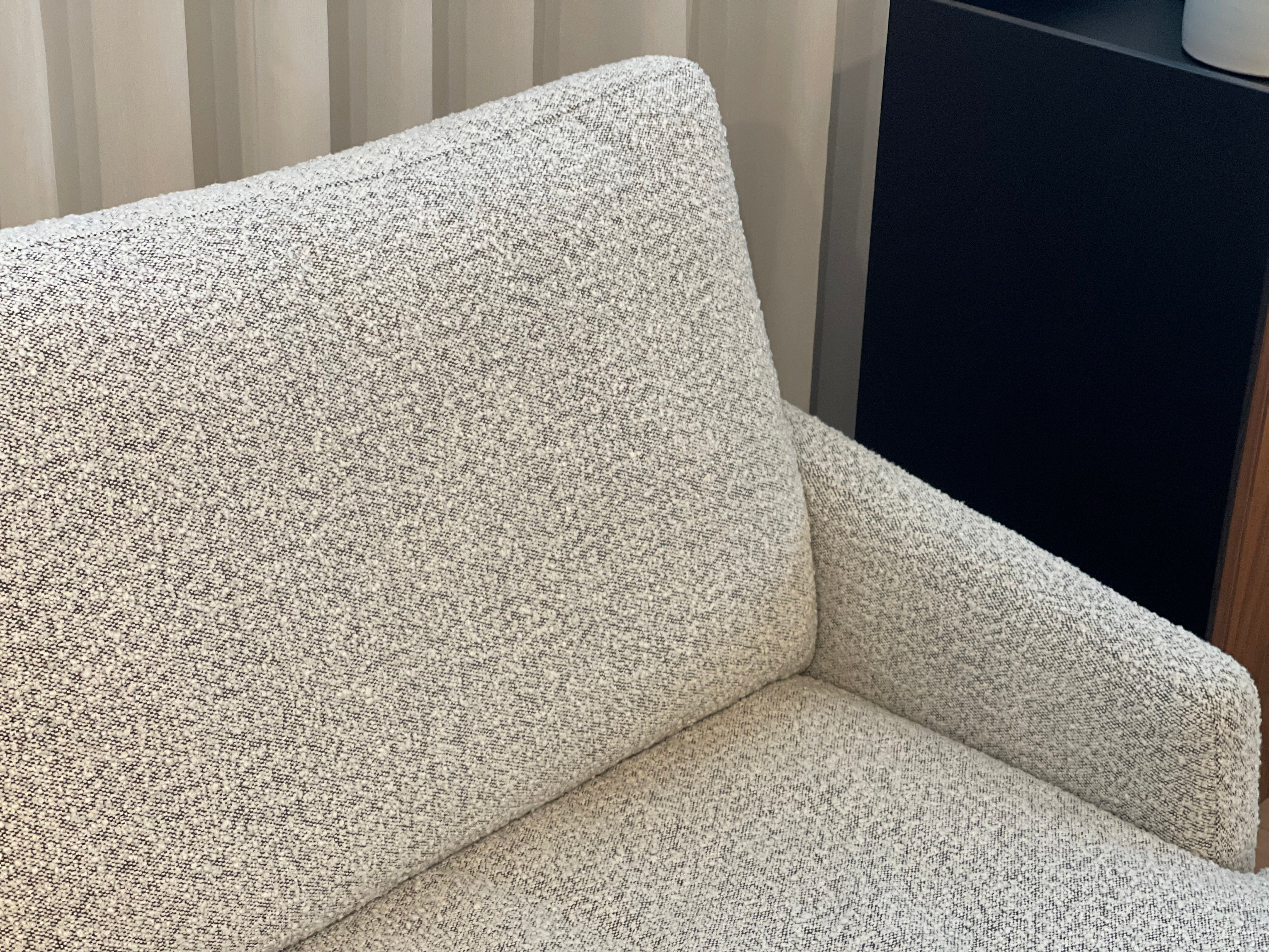 Luna Left Facing L-Shape Sofa, Pebble Boucle