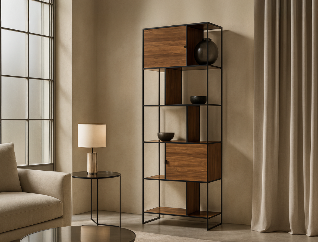 Flint Wood Shelf, Walnut