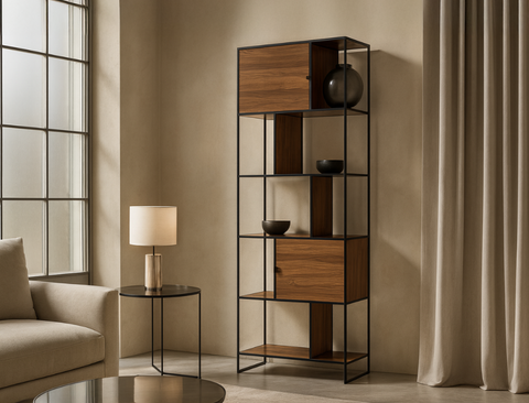 Flint Wood Shelf, Walnut