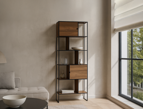 Flint Wood Shelf, Walnut