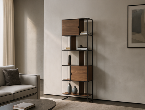 Flint Wood Shelf, Walnut
