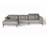 Gemma (Standard) Left Facing L-Shape Leather Sofa