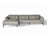 Gemma (Standard) Left Facing L-Shape Leather Sofa