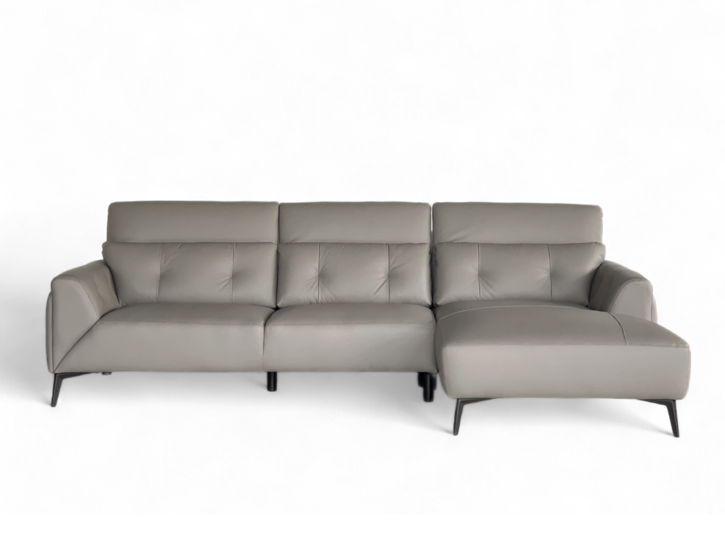 Gemma (Standard) Right Facing L-Shape Leather Sofa
