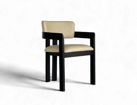 Gustav Dining Arm Chair (Top Grain Leather), Natural