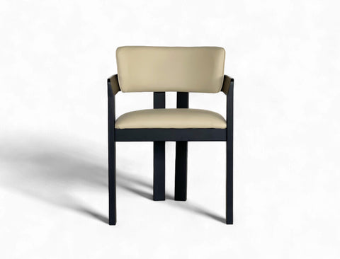 Gustav Dining Arm Chair (Top Grain Leather), Natural