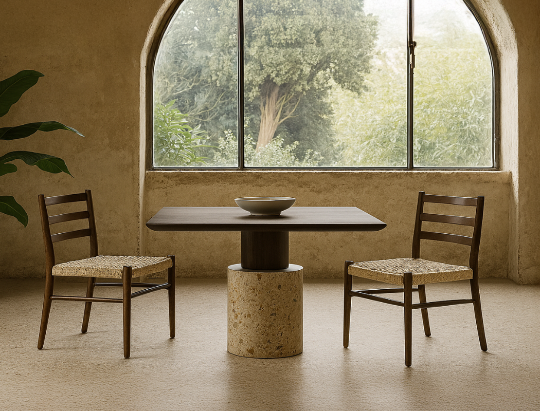 Harrison Dining Chair, Walnut Brown, Set of 4