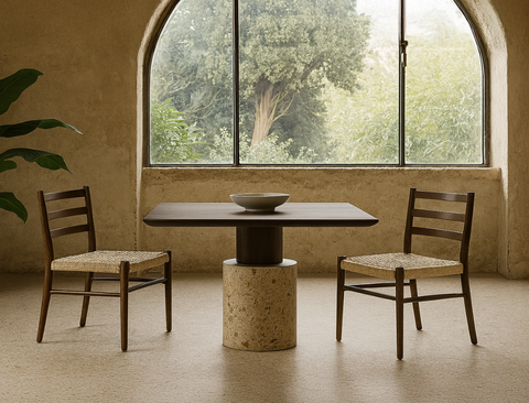 Harrison Dining Chair, Walnut Brown, Set of 4
