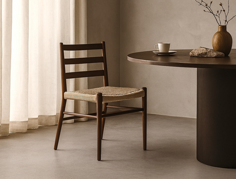 Harrison Dining Chair, Walnut Brown, Set of 4