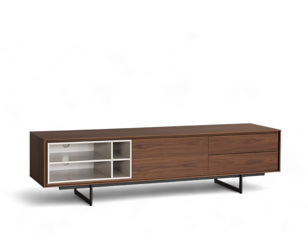 Janson Wood TV Console, American Walnut