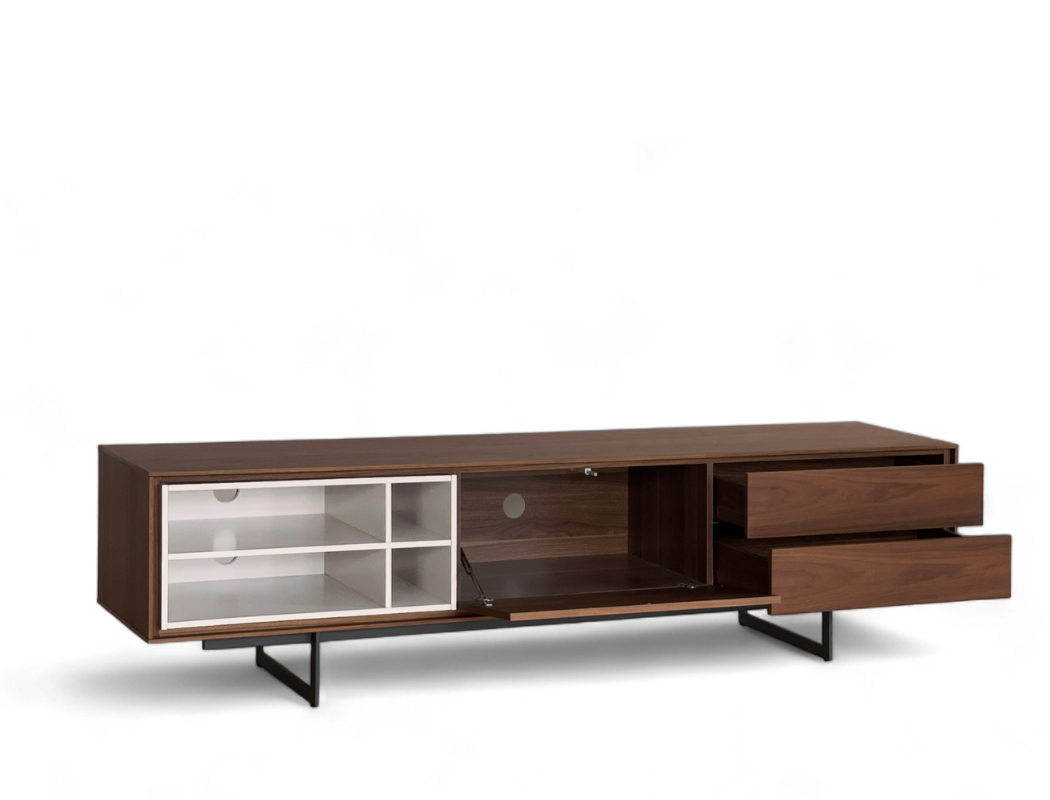 Janson Wood TV Console, American Walnut
