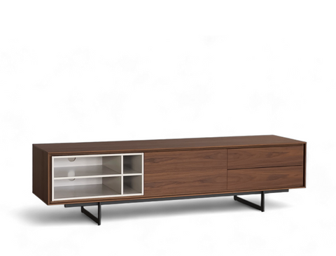 Janson Wood TV Console, American Walnut